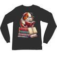 Guinea Pig Reading Books Matching Bookworm Readers Librarian Unisex Long Sleeve T-Shirt