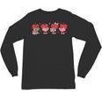 Heart Reading Books Valentine Teacher Library Book Lover Unisex Long Sleeve T-Shirt