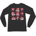 Hearts Reading Book Lovers All Booked For Valentine Unisex Long Sleeve T-Shirt
