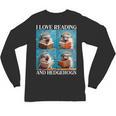 Hedgehog Love Reading And Hedgehogs Child Book Lover Unisex Long Sleeve T-Shirt Hedgehog Love Reading And Hedgehogs Child Book Lover Unisex Long Sleeve T-Shirt