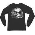Hedgehog Reading Book Full Moon Lake Scenery Unisex Long Sleeve T-Shirt Hedgehog Reading Book Full Moon Lake Scenery Unisex Long Sleeve T-Shirt