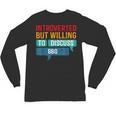 Introverted But Willing To Discuss BBQ Unisex Long Sleeve T-Shirt Introverted But Willing To Discuss BBQ Unisex Long Sleeve T-Shirt