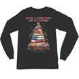 Just a Girl Who Loves Books All Booked For Christmas Unisex Long Sleeve T-Shirt Just a Girl Who Loves Books All Booked For Christmas Unisex Long Sleeve T-Shirt
