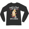 Just a Girl Who Loves Cats And Books Reading Cat & Bookworm Unisex Long Sleeve T-Shirt Just a Girl Who Loves Cats And Books Reading Cat & Bookworm Unisex Long Sleeve T-Shirt