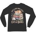 Just A Girl Who Loves Cats And Books Reading Librarian Unisex Long Sleeve T-Shirt