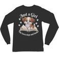 Just a Girl Who Loves Dogs And Books Cute Dog Unisex Long Sleeve T-Shirt