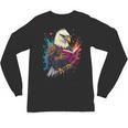 Kawaii Eagle Reads Book Reading Library Book Bookworm Unisex Long Sleeve T-Shirt