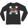Kids Ka-Pow 2 Years Old Kids 2nd Birthday Comic Book Super Hero Unisex Long Sleeve T-Shirt
