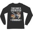 Kids Read Books & Pet My Blue Merle Corgi Lover Unisex Long Sleeve T-Shirt
