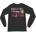 Kids Reading Book Lover Reading Is My Jam Unisex Long Sleeve T-Shirt