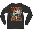 Library Halloween Book Lover Ghost With Books Unisex Long Sleeve T-Shirt