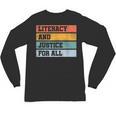 Literacy And Justice For All Stop Book Banning Banned Books Unisex Long Sleeve T-Shirt Literacy And Justice For All Stop Book Banning Banned Books Unisex Long Sleeve T-Shirt