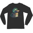 Lizard Reading Book Librarian Bookworm Reader Read Unisex Long Sleeve T-Shirt