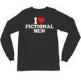 I Love Heart Fictional Men Simple Cute Books Reading Unisex Long Sleeve T-Shirt