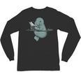 Manatee Reading Book Bookworm Manatees Ocean Animal Lover Unisex Long Sleeve T-Shirt Manatee Reading Book Bookworm Manatees Ocean Animal Lover Unisex Long Sleeve T-Shirt