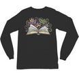 Mardi Gras Book Librarian Author Purple Beads Unisex Long Sleeve T-Shirt