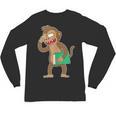 Monkey With a Book Unisex Long Sleeve T-Shirt