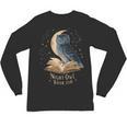 Night Owl Book Club Crescent Moon Late Night Reading Unisex Long Sleeve T-Shirt