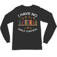 No Shelf Control Read Reading Book Librarian Men Women Kids Unisex Long Sleeve T-Shirt