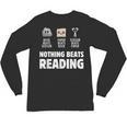 Nothing Beats Reading Librarian Book Bookworm Unisex Long Sleeve T-Shirt