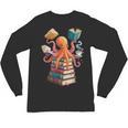 Octopus Book Reading Book Reader Ocean Octopus Unisex Long Sleeve T-Shirt