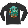 Octopus Reading Book Reading Bookworm Reader Unisex Long Sleeve T-Shirt Octopus Reading Book Reading Bookworm Reader Unisex Long Sleeve T-Shirt
