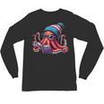 Octopus Reading Book Kraken Book Lover Unisex Long Sleeve T-Shirt