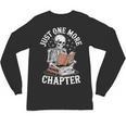 One More Chapter Skeleton Reading Books Lovers Readers Unisex Long Sleeve T-Shirt