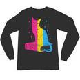 Pansexual Pride Celestial Cat Sitting Book LGBTQ Pan Colors Men Women Unisex Long Sleeve T-Shirt Pansexual Pride Celestial Cat Sitting Book LGBTQ Pan Colors Men Women Unisex Long Sleeve T-Shirt