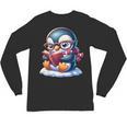 Penguin Reading a Book Animal Unisex Long Sleeve T-Shirt Penguin Reading a Book Animal Unisex Long Sleeve T-Shirt