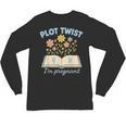 Plot Twist I'm Pregnant Literary Pregnancy Announcement Book Unisex Long Sleeve T-Shirt