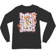Preppy Coquette Bow Ghost Reading Books Halloween Book Unisex Long Sleeve T-Shirt Preppy Coquette Bow Ghost Reading Books Halloween Book Unisex Long Sleeve T-Shirt
