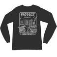 Protect Public Libraries Support Local Librarian Book Lover Unisex Long Sleeve T-Shirt