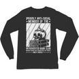 PROUDLY ANTI-SOCIAL MEMBER OF THE Introverted Book Club Unisex Long Sleeve T-Shirt