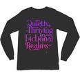 Quietly Thriving In Fictional Realms Book Lovers Unisex Long Sleeve T-Shirt