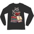 Raccoon Reading Books Matching Bookworm Readers Librarian Unisex Long Sleeve T-Shirt Raccoon Reading Books Matching Bookworm Readers Librarian Unisex Long Sleeve T-Shirt