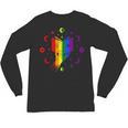 Rainbow Book With Stars And Moon Phases Gay Pride LGBT Unisex Long Sleeve T-Shirt