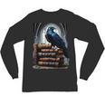 Raven On A Stack Of Books Wisdom Of Odin Unisex Long Sleeve T-Shirt Raven On A Stack Of Books Wisdom Of Odin Unisex Long Sleeve T-Shirt