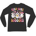 Read More Books Ghosts Reading Book Teacher Halloween Unisex Long Sleeve T-Shirt