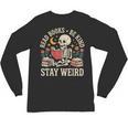 Read Books Be Kind Stay Weird Skeleton Reading Book Unisex Long Sleeve T-Shirt Read Books Be Kind Stay Weird Skeleton Reading Book Unisex Long Sleeve T-Shirt