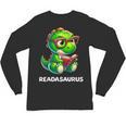 Readasaurus Reading Dinosaur Book Reader Bookworm Unisex Long Sleeve T-Shirt Readasaurus Reading Dinosaur Book Reader Bookworm Unisex Long Sleeve T-Shirt