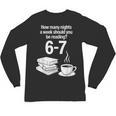 Reading 67 Meme English Teacher Book Lover Unisex Long Sleeve T-Shirt
