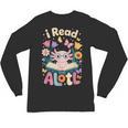 Reading Axolotl Book Lover Wildflowers Unisex Long Sleeve T-Shirt Reading Axolotl Book Lover Wildflowers Unisex Long Sleeve T-Shirt