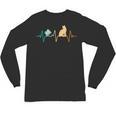 Reading Cat Heartbeat Book & Cat Lover Unisex Long Sleeve T-Shirt