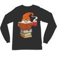 Reading Lover Book Graphic Gnome Unisex Long Sleeve T-Shirt