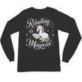 Reading Is Magical Unicorn Book Lover Fantasy Kids Unisex Long Sleeve T-Shirt