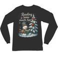 Reading Is Snow Much Fun Christmas Books Snowman Bookworm Unisex Long Sleeve T-Shirt