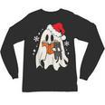 Retro Ghost Reading Book With Cat Bookish Club Christmas Men Women Kids Unisex Long Sleeve T-Shirt Retro Ghost Reading Book With Cat Bookish Club Christmas Men Women Kids Unisex Long Sleeve T-Shirt