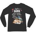 Retro Just A Girl Who Love Dogs Books And Coffee Bookworm Unisex Long Sleeve T-Shirt Retro Just A Girl Who Love Dogs Books And Coffee Bookworm Unisex Long Sleeve T-Shirt