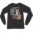 Retro I Just Want To Read Books And Pet Cats Cat For Men Women Kids Unisex Long Sleeve T-Shirt Retro I Just Want To Read Books And Pet Cats Cat For Men Women Kids Unisex Long Sleeve T-Shirt